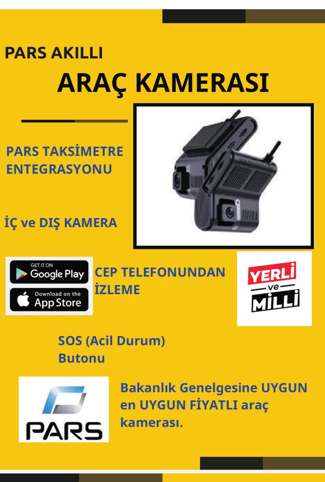 PARS KAMERA KAYIT ARAÇ İÇİ